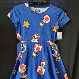 Super Mario kids dress size Large